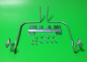 Complete sidepanel bracket + hooks + fasteners Lambretta S3 + SX + DL / GP + J