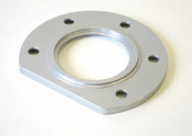 Rear hub bearing retaining plate (anodised SILVER) for CasaCase engine casing 