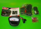 Multi function rev counter / speedo (BLACK face) Lambretta S3 GP DL Serveta