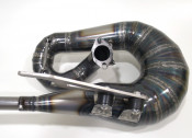 Protti / Casa Performance expansion chamber exhaust WITH CNC SILENCER