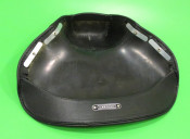 REAR black single seat cover (with closed front section) for Lambretta LD '57