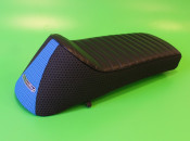 'Dante Sportback' sports seat (black + blue) Lambretta LI + TV + SX + Special + GP/DL +Serveta