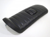 Special low profile seat for fibreglass rear bodywork section X107. Black with blue stitching.