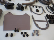 COMPLETE HIGH QUALITY ITALIAN MADE rubber parts set for Lambretta LI125 Series 3