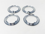 Set of 4 x chrome rings for sidepanels Lambretta LD125 Vers.1