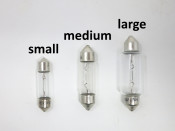 6V 5W torpedo festoon bulb for rear light, small size
