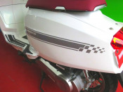Set of high quality SILVER sidepanel speed stripes for New Lambretta V Special