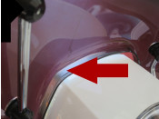 High quality Casa Performance Sports screen for Lambretta V-Special (Gloss Black)