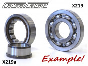 Special flywheel side crankshaft bearing for CasaCase engine casing