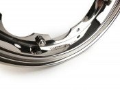 VERY high quality fully mirror polished stainless steel BGM wheel rim for Lambretta 