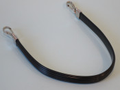 Black passenger seat strap for dual seat for Lambretta TV175