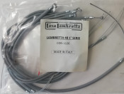 INNER AND OUTER CABLES SET (GREY) FOR LAMBRETTA 48 S1