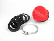 Marchald red 9.5cm high performance air filter for carbs with EXTERNAL mouth of 46 - 62mm