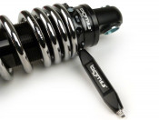 BGM PRO R12 V2 rear shock - Black / Chrome - Lambretta S1 + S2 + S3 + SX + GP + Lui