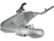 BGM PRO Clubman V4.0 exhaust for  Lambretta S1 + S2 + TV2  + S3 + TV3 + Special + SX +  GP + Serveta (SILVER)