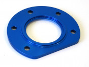 Rear hub bearing retaining plate (anodised BLUE) for CasaCase engine casing 