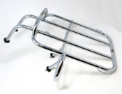 Horizontal chrome rear carrier accessory for Lambretta LD '53 + LD Francia