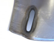 High quality one-piece metal flywheel-side sidepanel for Lambretta S1 + TV1