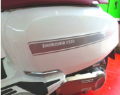 Set of high quality SILVER sidepanel speed stripes for New Lambretta V Special
