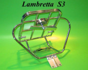Upright rear carrier & spare wheel holder (Deluxe model) Lambretta S3 + GP DL + Serveta