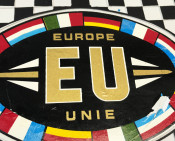 Universal mudflap Biemme EU Black/White - NOS