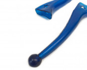 Biemme NOS traslucent blue handlebar grip covers - Vespa