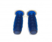 Biemme NOS traslucent blue handlebar grips 22/22mm- Vespa