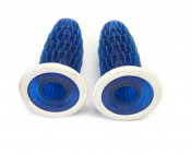 Biemme NOS traslucent blue handlebar grips 22/22mm- Vespa