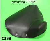REAR black single seat cover (with closed front section) for Lambretta LD '57