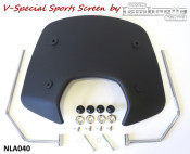High quality Casa Performance Sports screen for Lambretta V-Special (Matt Black)