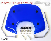 High quality Casa Performance Sports screen for Lambretta V-Special (Blue)