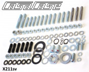 Complete set of fasteners + hardware for completing partially assembled CasaCase engine X211rp