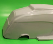 Fibreglass one-piece rear bodywork section for Lambretta S3 