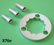 Super-safe extra thick rear hub nut locking ring kit + THREE allen screws for ALL Lambrettas!