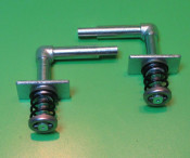Pair of internal sidepanel handle mechanisms Lambretta  LI S1 + S2 + TV1 + TV2