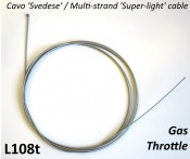 High quality Italian made multi-strand 'Super Light' throttle inner cable for Lambretta / Vespa