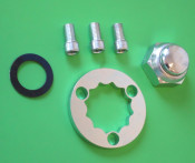Complete 18mm nut + super-safe lockwasher kit for X75 rear axle layshaft