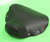 REAR black single seat cover (with closed front section) for Lambretta LD '57