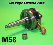 Complete crankshaft 4 speed Lambretta Lui Vega Cometa 75cc