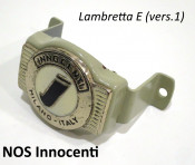 Original NOS Innocenti front badge + mounting bracket Lambretta E125 (Vers.1)