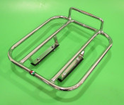 Rear 'S' Type style carrier for Lambretta S3 + GP DL + Serveta (chrome)