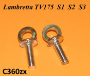 Pair of eyelets (for clip on passenger seat strap C362)