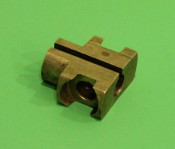 Brass throttle slider for inside handlebars (NOS Innocenti)  Lambretta C + LC + D + LD
