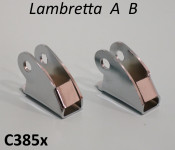 Pair of hinges for rear butty box for Lambretta A + B