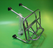 Chrome front carrier accessory for most Lambretta + Vespa models (ONLY CLASSIC SCOOTER, NO NEW LAMBRETTA)