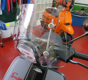 High quality Casa Performance Sports screen for Lambretta V-Special (Transparent)