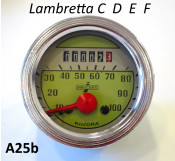 100km speedometer for early Lambretta models