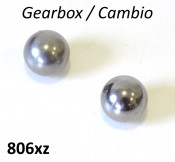 Steel balls for gearbox sliding dog gear selector Lambretta S1 + S2 + TV2 + S3 + Special + SX + TV3 + GP + Serveta