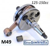 Complete (small cone type) crankshaft for Lambretta S1 + S2 + S3 + TV200 + SX200 + Serveta 125 / 150cc