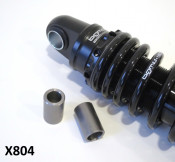 Pair of reduction bushes to convert S3 BGM rear shock absorber for Lambretta Lui Vega Cometa